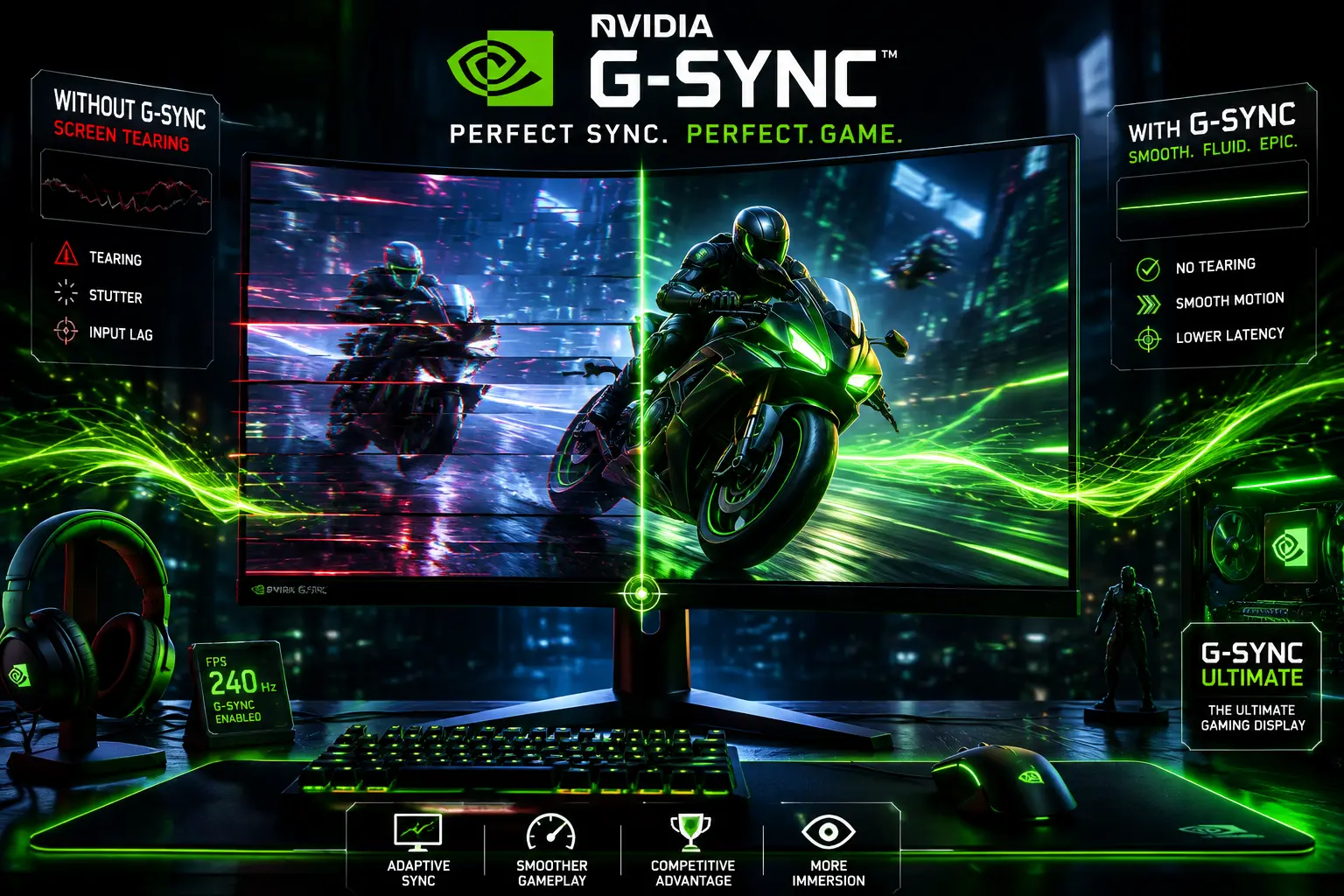 Nvidia G-Sync: راهنمای کامل تکنولوژی همگام‌سازی برای گیمینگ روان